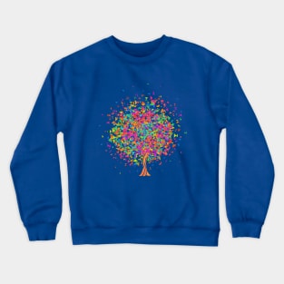 Tree with colorful leaves. Crewneck Sweatshirt